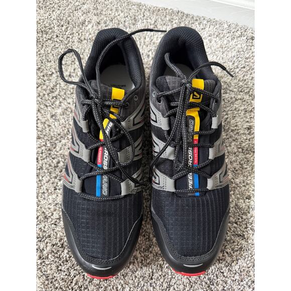 Salomon Speedcross vario black trail running shoes men\'s size 12.5 main image 8